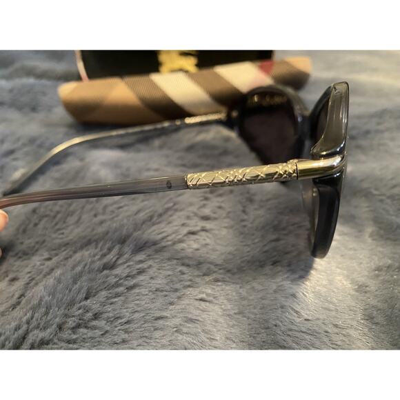Burberry B 4124 Sunglasses Frames Womens Full Rim Black & Silver WITH CASE main image 4